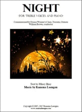 Night SA choral sheet music cover